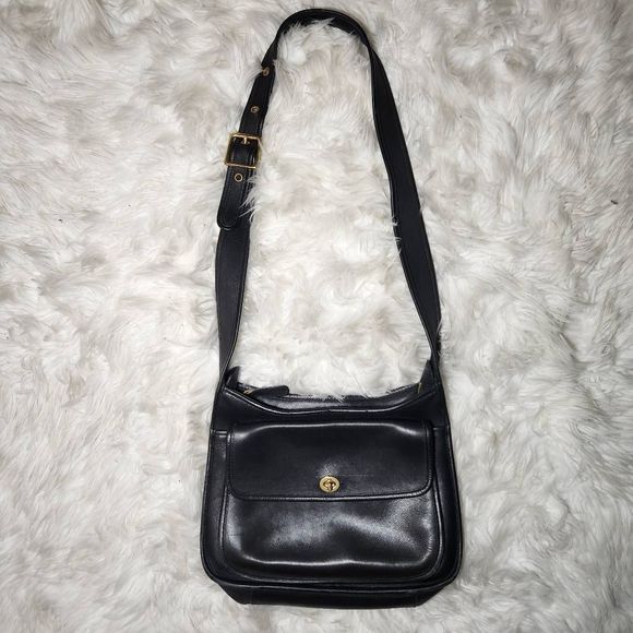 Coach Bags Vintage Coach Taft Bag Black Leather 998 Poshmark